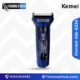 Kemei KM-6330 trimmer with sleek design, sharp stainless steel blades, and rechargeable battery.