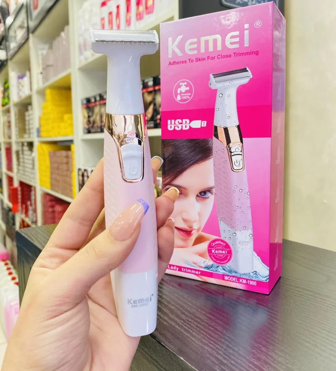 Kemei KM-1900 Electric Ladies Shaver & Trimmer