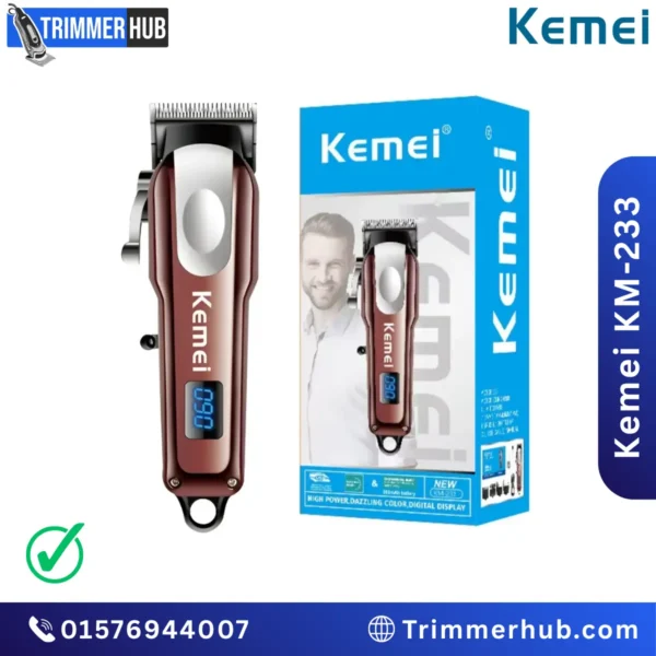 Kemei KM-233: Rechargeable Hair & Beard Trimmer