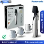 Panasonic ER-GK60 i-Shaper body groomer with V-shaped trimming head and three comb attachments