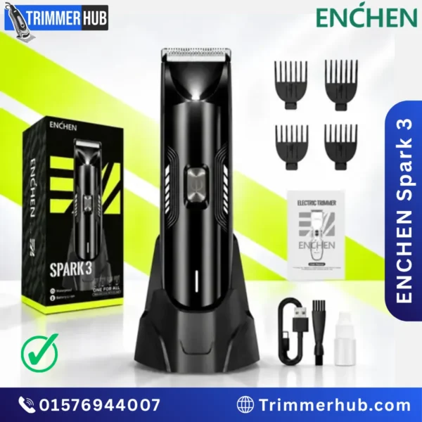 ENCHEN Spark 3 Waterproof Body and Groin Trimmer with Ceramic Blade