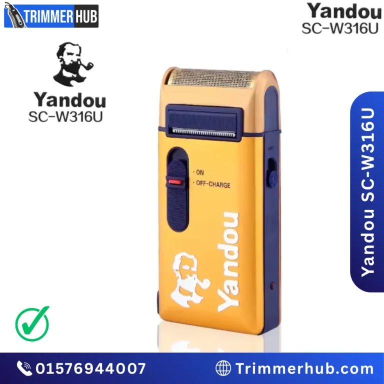 Yandou SC-W316U Rechargeable Electric Shaver – Portable Metal Body Razor