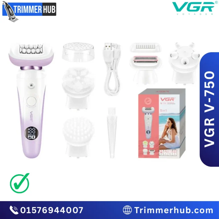 VGR V-750 5-in-1 Women Epilator & Grooming Kit