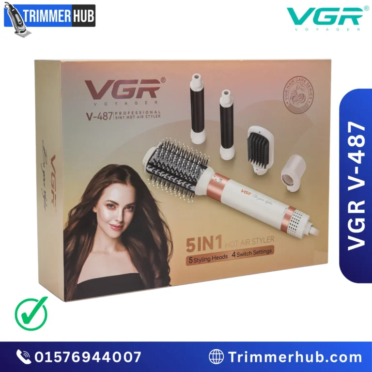 VGR V-487 Professional 5-in-1 Hot Air Styler – 800W Multi Hair Styling Tool