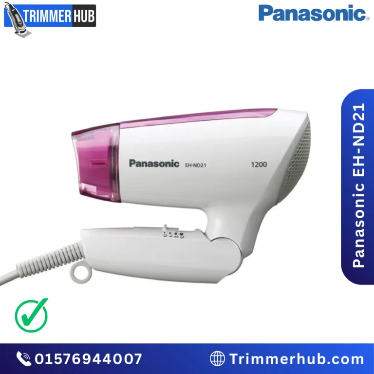 Panasonic EH-ND21 1200W Compact Hair Dryer – Foldable Travel Dryer with Heat Protection