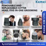 Kemei KM-1791 (14-in-1) Multigrooming Kit IPX6 waterproof