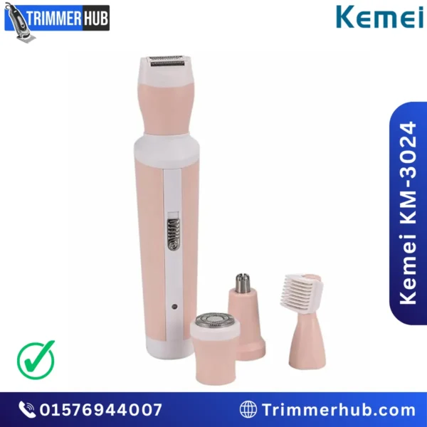 Kemei KM-3024 4-in-1 Lady Shaver for Full Body