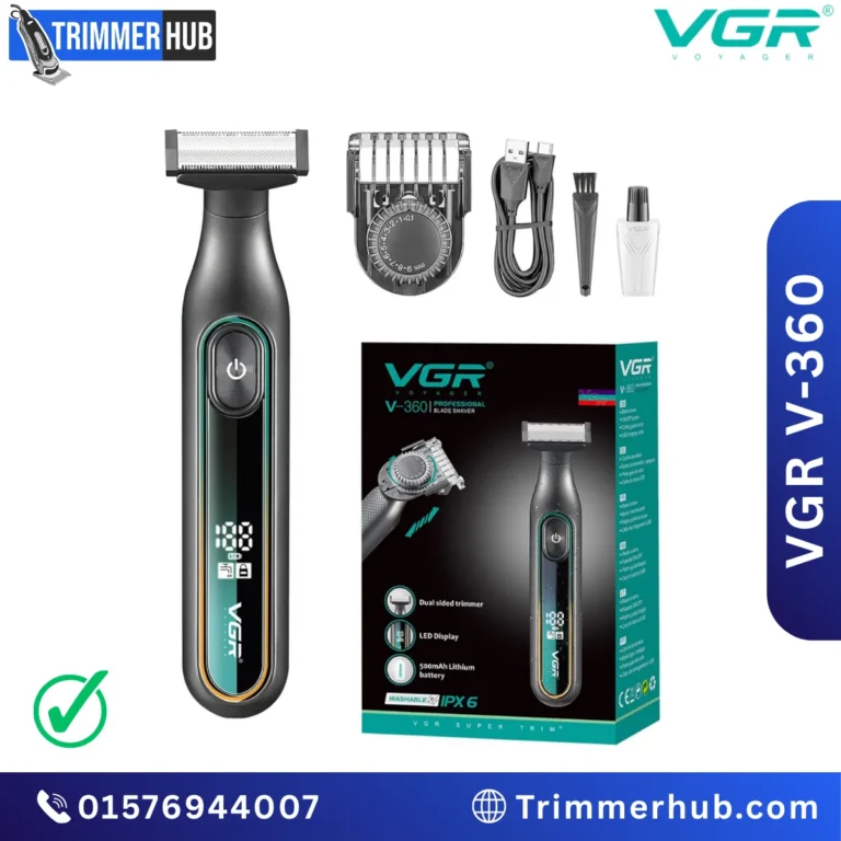 VGR V-360 2-in-1 Hybrid Trimmer & Shaver