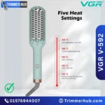 VGR V-592 Hair Straightener Comb & Hot Brush with Ionic Technology