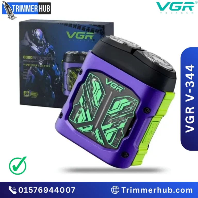 VGR V-344 Mini Electric Rotary Shaver with dual magnetic heads and USB Type-C charging