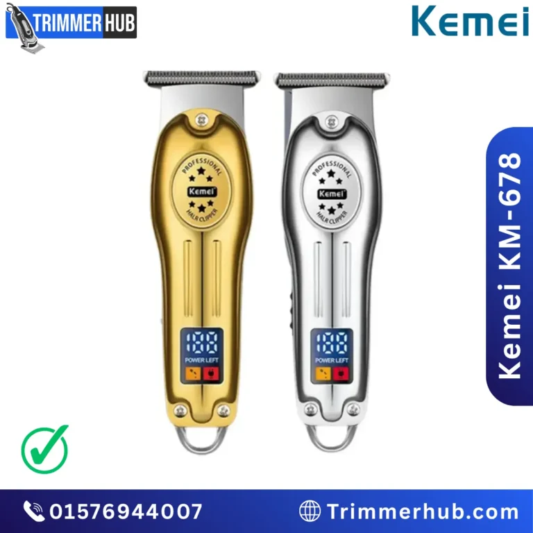 Kemei KM-678 Professional Metal Hair Clipper & Trimmer