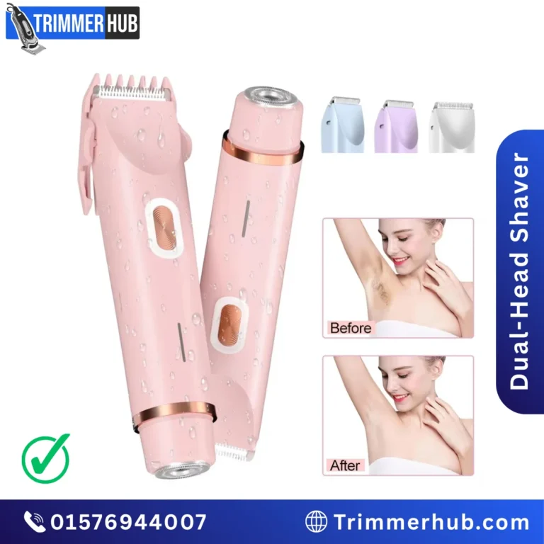 2-in-1 Double Head Women Shaver & Trimmer – Waterproof