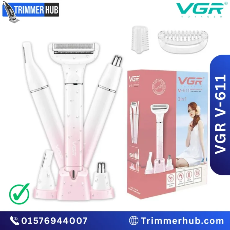 VGR V-611 Electric Lady Shaver for Full-Body Grooming
