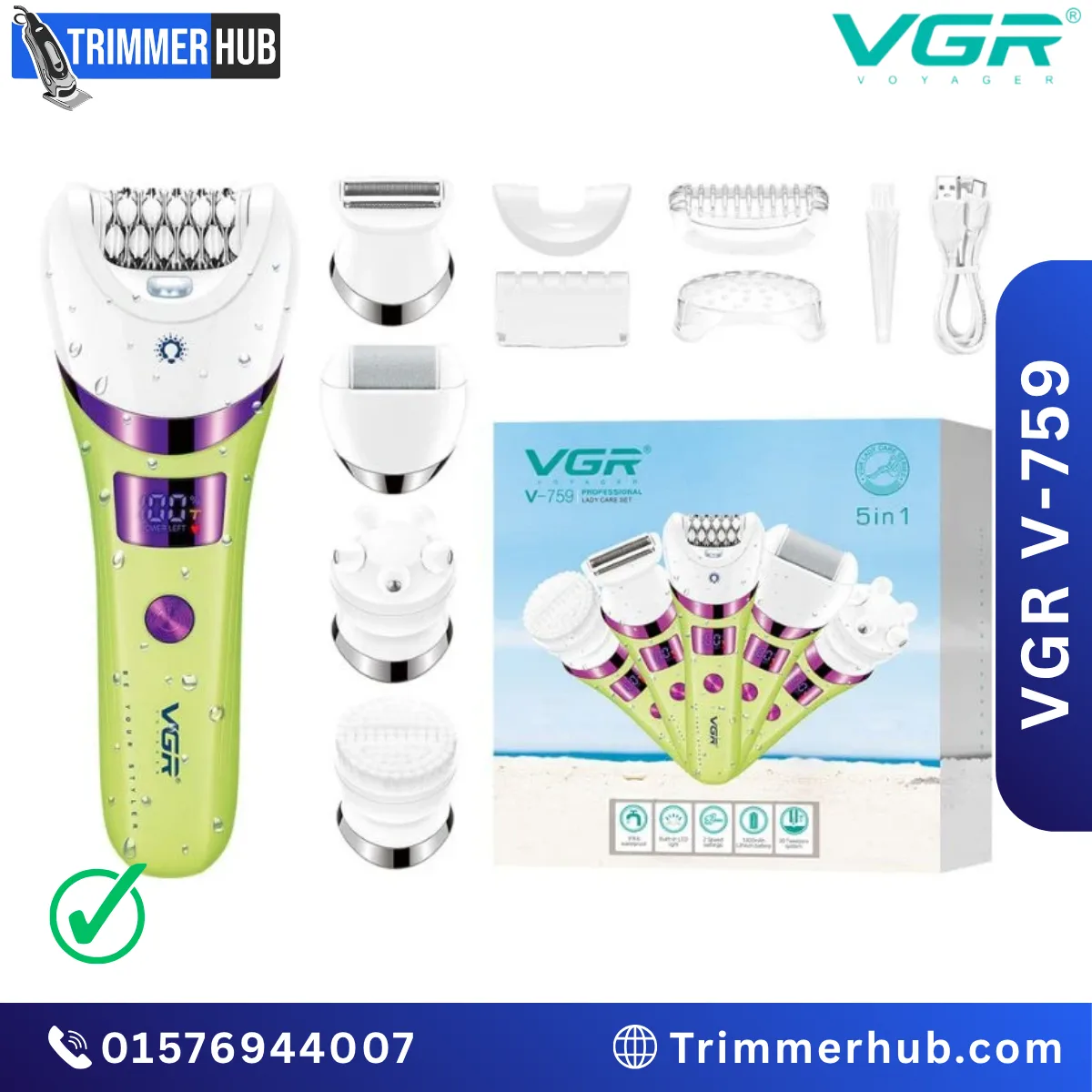 VGR V-759 5-in-1 Women’s Grooming & Hair Removal Kit VGR V-759 5-in-1 Women’s Grooming & Hair Removal Kit
