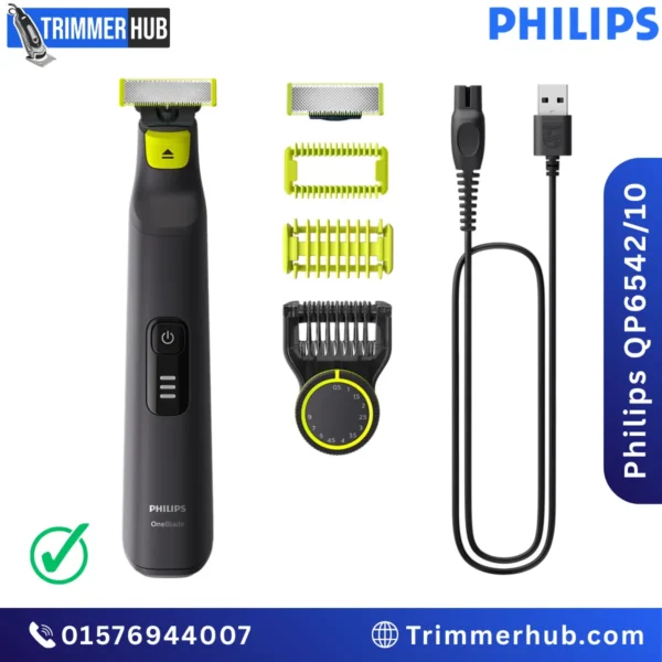 Philips OneBlade Pro QP6542/10 Face & Body Groomer with Extra Blade