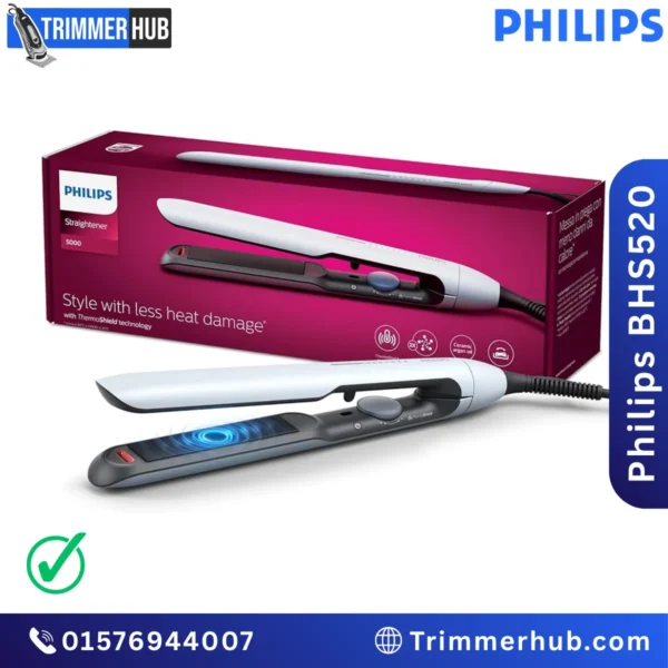 Philips BHS520/00 5000 Series Hair Straightener ThermoShield & Ionic Care