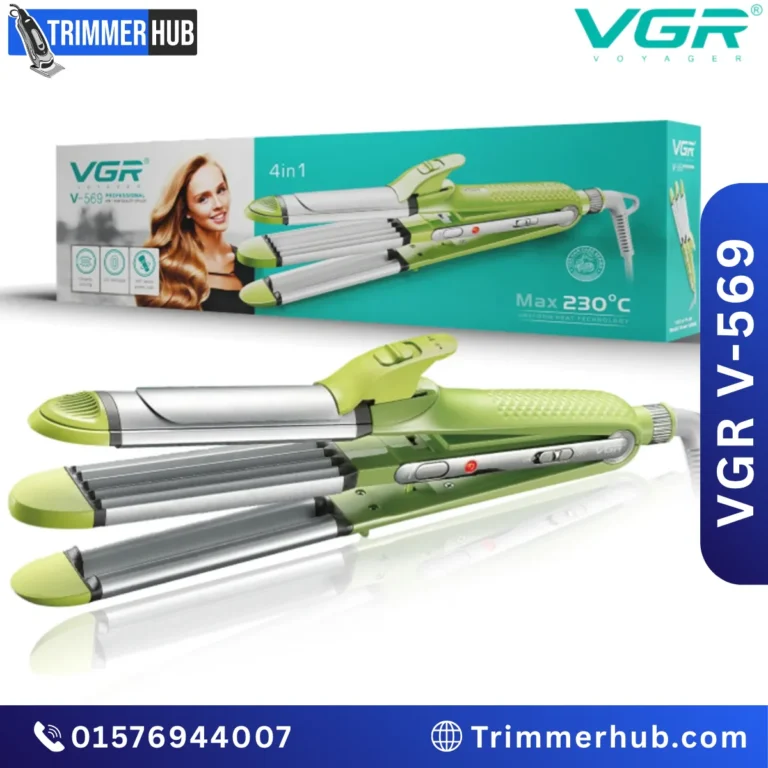 VGR V-569 4-in-1 Multi-Styler Straightener, Curler, Crimper, Waver