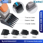 Kemei KM-1940 Trimmer – Professional Cordless Hair & Beard Clipper best price in Bangladesh