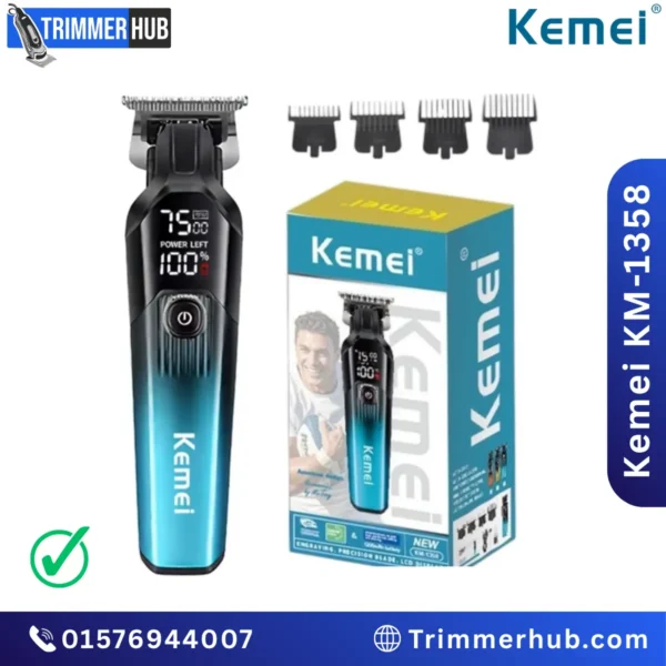 Kemei KM-1358 Hair & Beard Trimmer Best price in Bangladesh