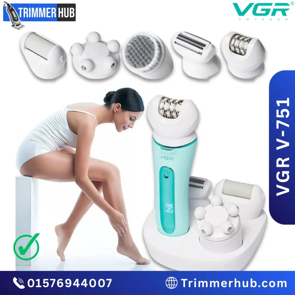 VGR V-751 5-in-1 Professional Lady Care & Epilation Set