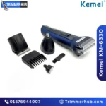 Kemei KM-6330 Trimmer for Hair, Beard, Nose & Ear
