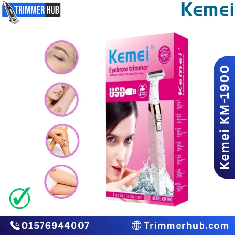 Kemei KM-1900 Electric Ladies Shaver & Trimmer best price in Bangladesh